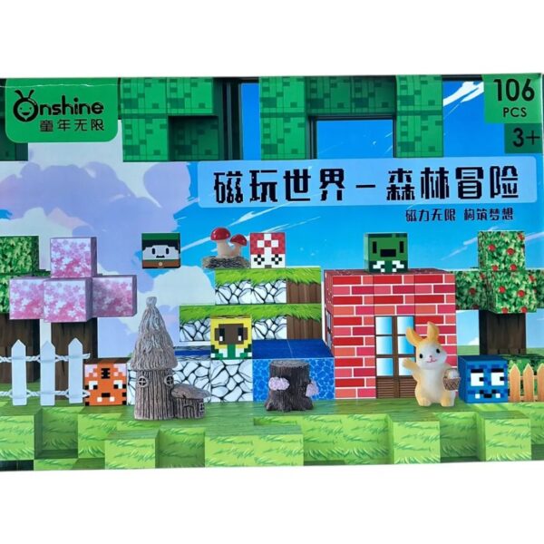 Bloques Magnéticos Construcción Minecraft 106 Piezas