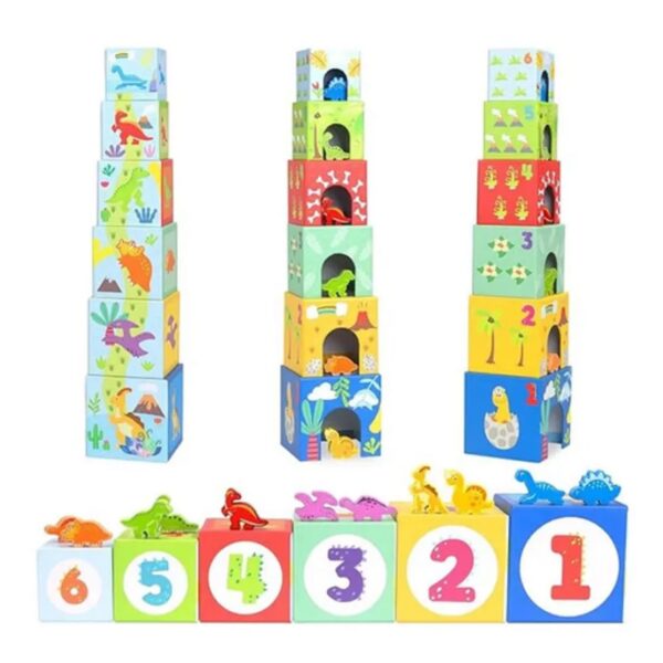 Torre apilar dinosaurio